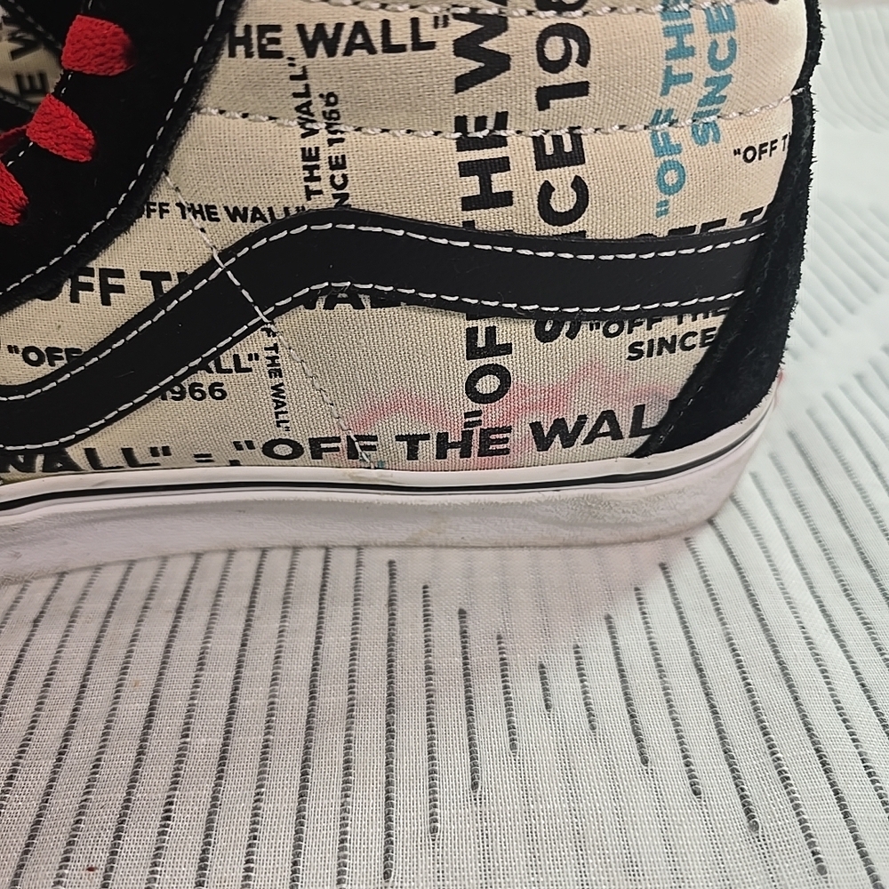 Vans SK8-HI City Map Flames Black Gum Shoes Men's Hi Top OTW Skate Size 9 - Picture 9 of 12